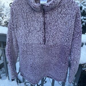 Lavender Women's Cowl Neck Half Zip Jacket NWT